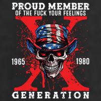 Proud Member Of The Fuck Your Feelings Generation Horror Skull Trucker Hat