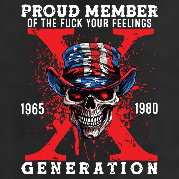 Proud Member Of The Fuck Your Feelings Generation Horror Skull Trucker Hat