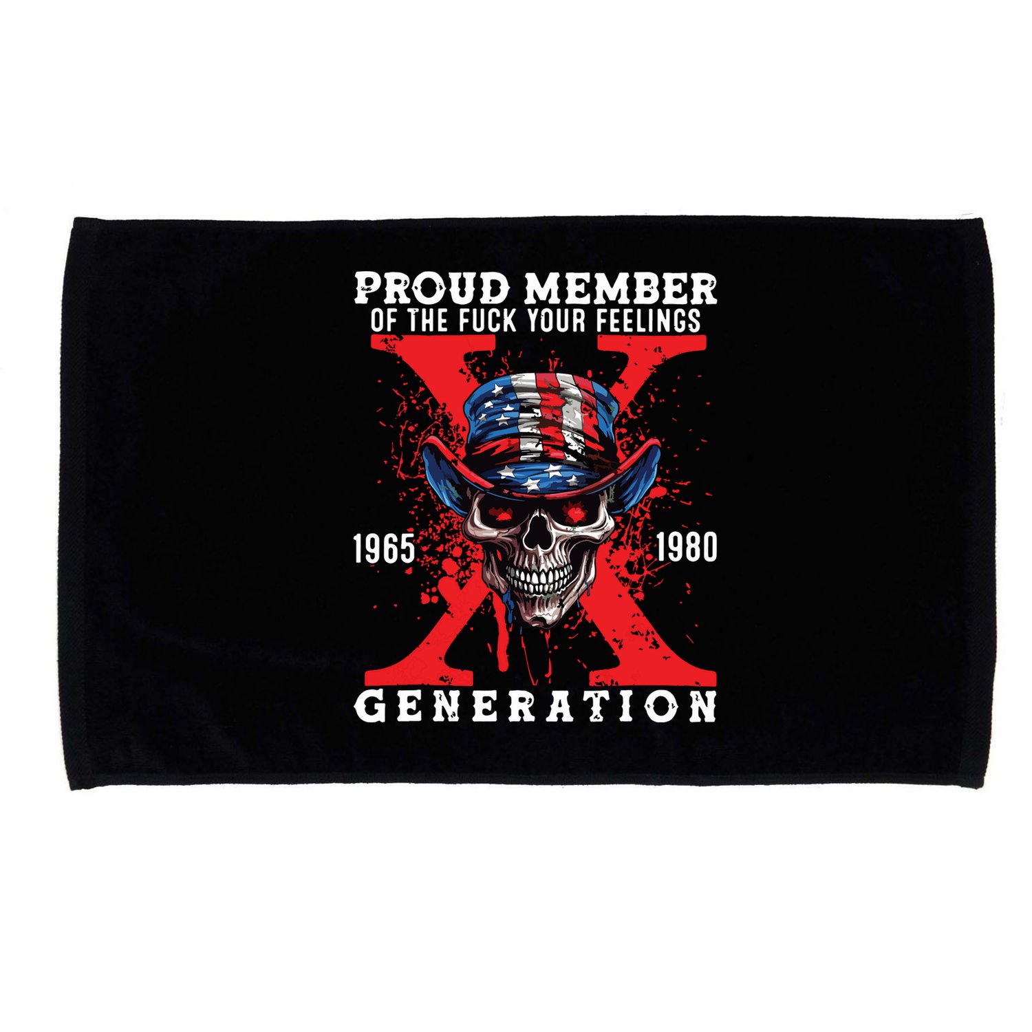 Proud Member Of The Fuck Your Feelings Generation Horror Skull Microfiber Hand Towel