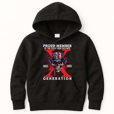 Proud Member Of The Fuck Your Feelings Generation Horror Skull Kids Hoodie