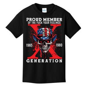 Proud Member Of The Fuck Your Feelings Generation Horror Skull Kids T-Shirt