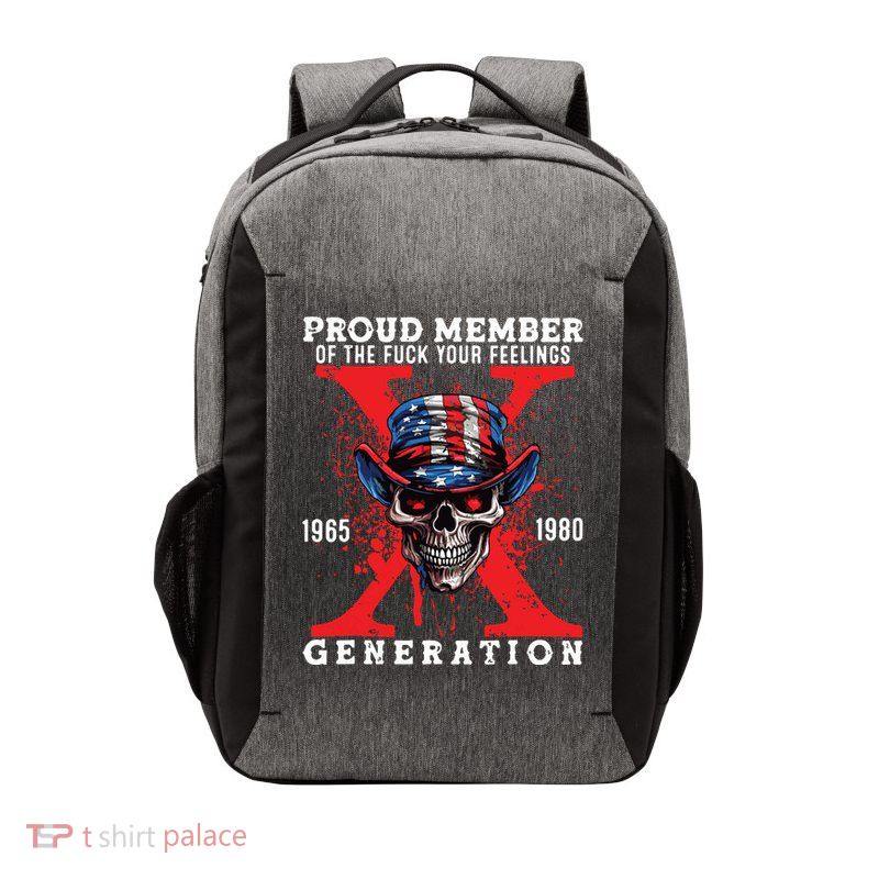 Proud Member Of The Fuck Your Feelings Generation Horror Skull Vector Backpack