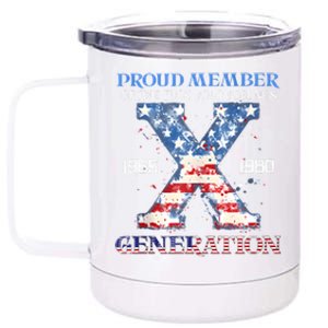 Proud Member Of The Fuck Your Feelings Gen X Usa 4th Of July 12 oz Stainless Steel Tumbler Cup