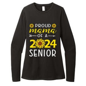 Proud Mama Of A 2024 Senior Sunflower Graduation Party Womens CVC Long Sleeve Shirt