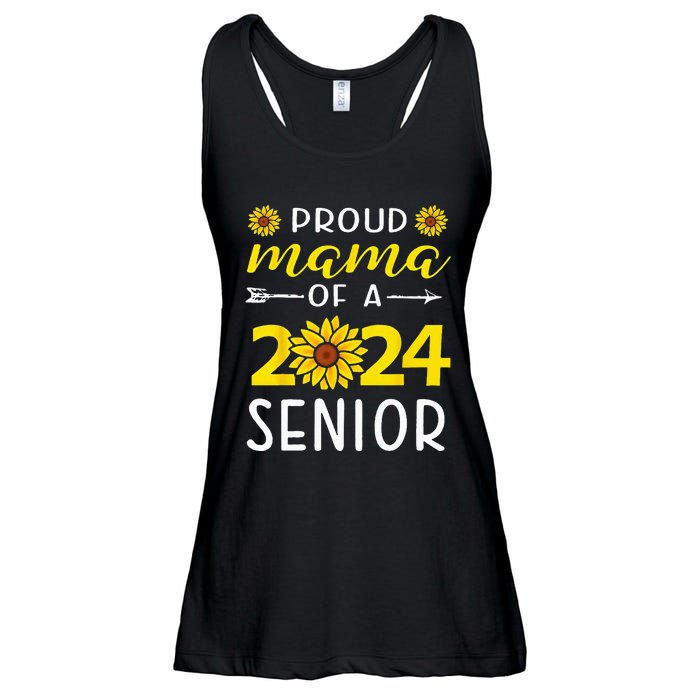 Proud Mama Of A 2024 Senior Sunflower Graduation Party Ladies Essential Flowy Tank