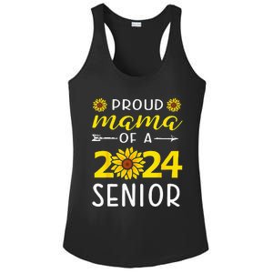 Proud Mama Of A 2024 Senior Sunflower Graduation Party Ladies PosiCharge Competitor Racerback Tank