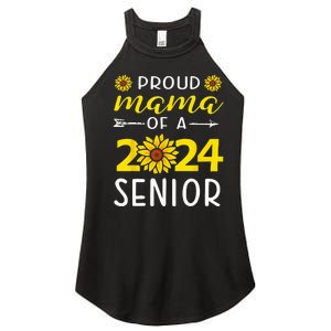 Proud Mama Of A 2024 Senior Sunflower Graduation Party Women's Perfect Tri Rocker Tank