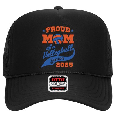 Proud Mom Of A Volleyball Senior 2025 Graduation Gift Trucker Hat