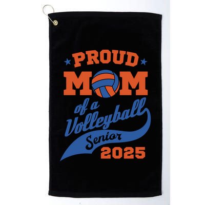 Proud Mom Of A Volleyball Senior 2025 Graduation Gift Golf Towel