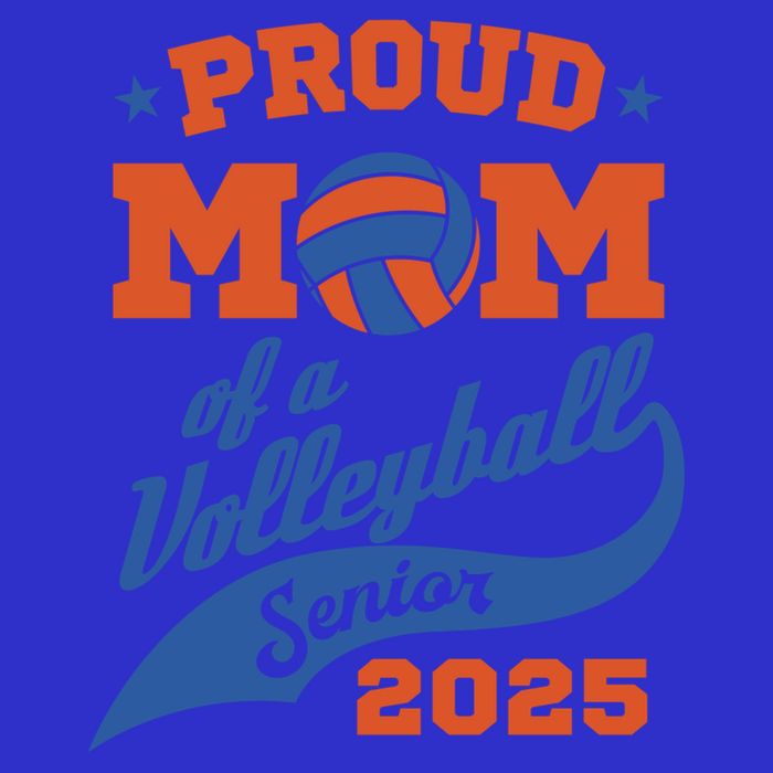 Proud Mom Of A Volleyball Senior 2025 Graduation Gift 16 in Basic Backpack