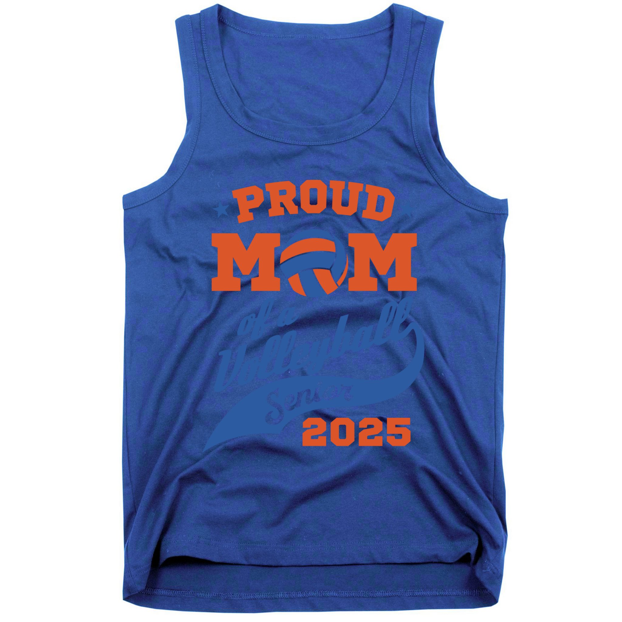 Proud Mom Of A Volleyball Senior 2025 Graduation Gift Tank Top