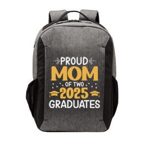 Proud Mom Of Two 2025 Graduates Senior Mom Class Of 2025 Great Gift Vector Backpack