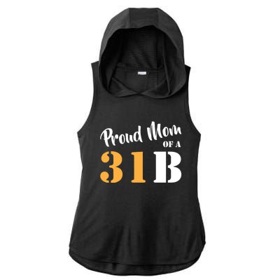 Proud Mom Of A 31b Army Military Police Great Gift Ladies PosiCharge Tri-Blend Wicking Draft Hoodie Tank