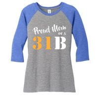 Proud Mom Of A 31b Army Military Police Great Gift Women's Tri-Blend 3/4-Sleeve Raglan Shirt