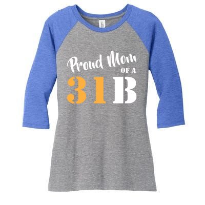 Proud Mom Of A 31b Army Military Police Great Gift Women's Tri-Blend 3/4-Sleeve Raglan Shirt