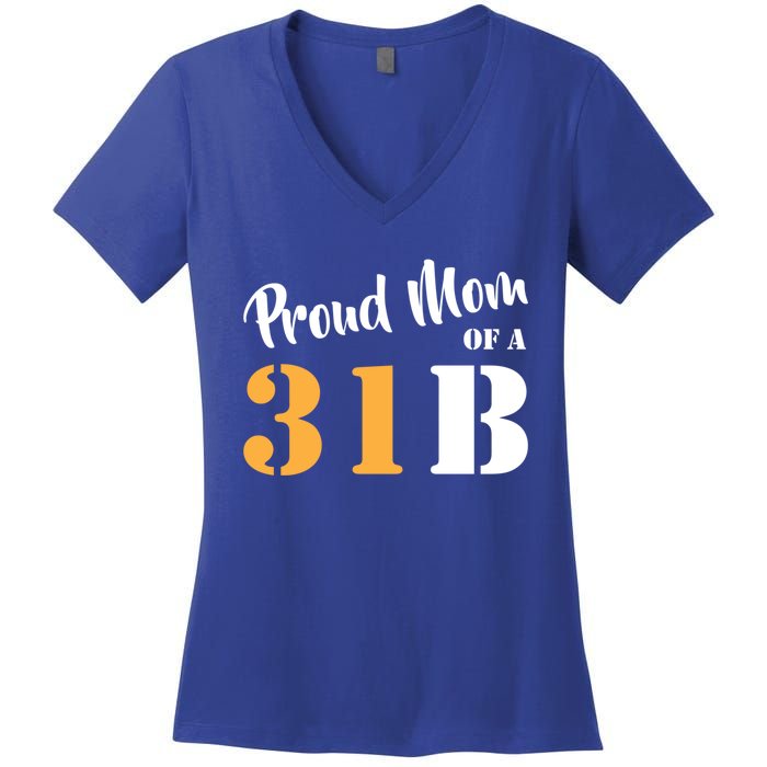 Proud Mom Of A 31b Army Military Police Great Gift Women's V-Neck T-Shirt