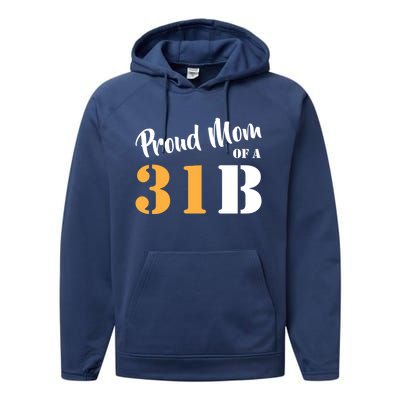 Proud Mom Of A 31b Army Military Police Great Gift Performance Fleece Hoodie