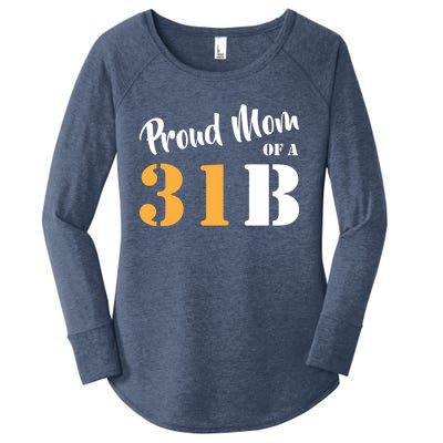 Proud Mom Of A 31b Army Military Police Great Gift Women's Perfect Tri Tunic Long Sleeve Shirt