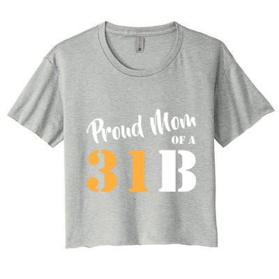 Proud Mom Of A 31b Army Military Police Great Gift Women's Crop Top Tee