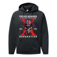 Proud Member Of Your Feelings Horror Skull X Generation Performance Fleece Hoodie