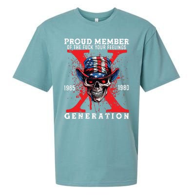 Proud Member Of Your Feelings Horror Skull X Generation Sueded Cloud Jersey T-Shirt