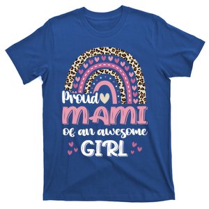 Proud Mami Of One Awesome Leopard Rainbow Mom Gift T-Shirt