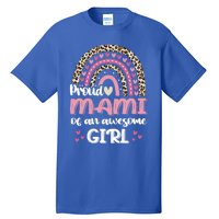 Proud Mami Of One Awesome Leopard Rainbow Mom Gift Tall T-Shirt