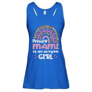 Proud Mami Of One Awesome Leopard Rainbow Mom Gift Ladies Essential Flowy Tank