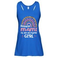 Proud Mami Of One Awesome Leopard Rainbow Mom Gift Ladies Essential Flowy Tank