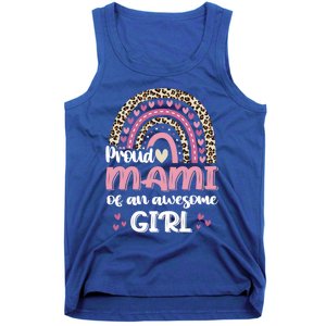 Proud Mami Of One Awesome Leopard Rainbow Mom Gift Tank Top