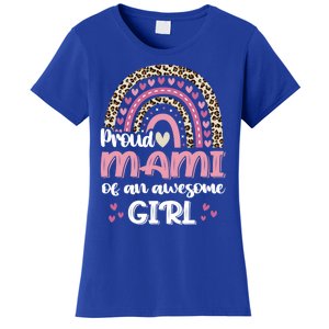 Proud Mami Of One Awesome Leopard Rainbow Mom Gift Women's T-Shirt