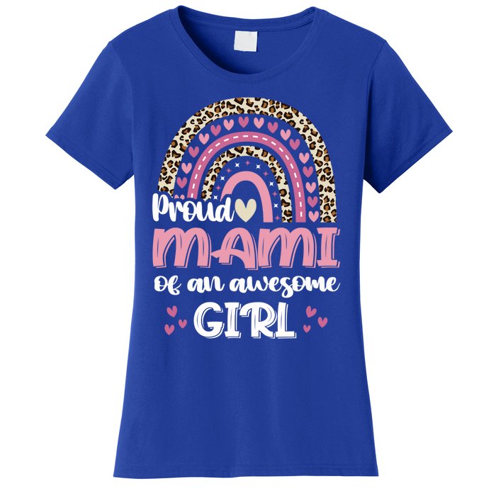 Proud Mami Of One Awesome Leopard Rainbow Mom Gift Women's T-Shirt