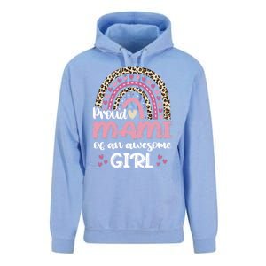 Proud Mami Of One Awesome Leopard Rainbow Mom Gift Unisex Surf Hoodie