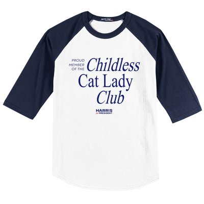 Proud Member Of The Childless Cat Lady Club Baseball Sleeve Shirt