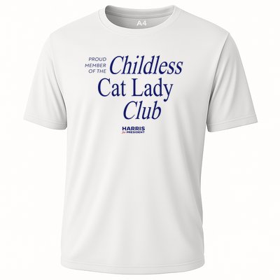 Proud Member Of The Childless Cat Lady Club Cooling Performance Crew T-Shirt