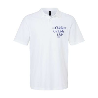 Proud Member Of The Childless Cat Lady Club Softstyle Adult Sport Polo