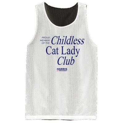 Proud Member Of The Childless Cat Lady Club Mesh Reversible Basketball Jersey Tank