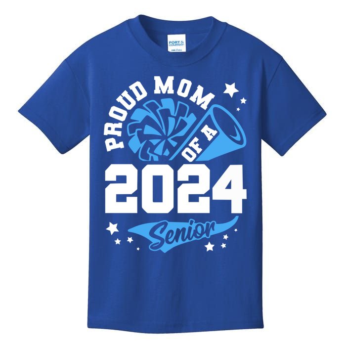 Proud Mom Of A 2024 Senior Cheer Mom Graduation Party Funny Gift Kids T-Shirt