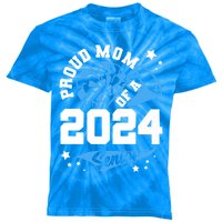 Proud Mom Of A 2024 Senior Cheer Mom Graduation Party Funny Gift Kids Tie-Dye T-Shirt