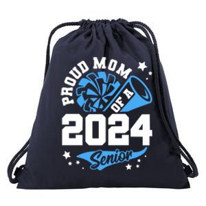 Proud Mom Of A 2024 Senior Cheer Mom Graduation Party Funny Gift Drawstring Bag