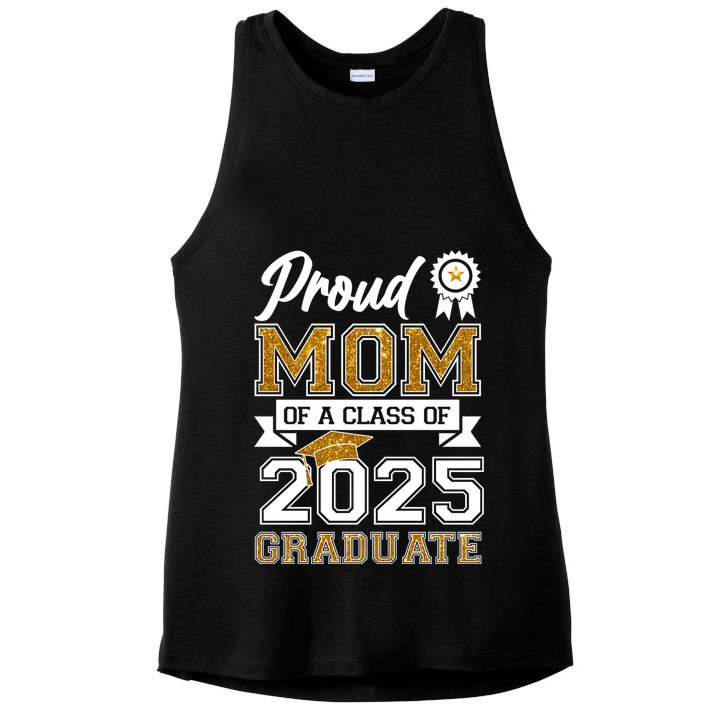 Proud Mom Of A Class Of 2025 Graduate Ladies PosiCharge Tri-Blend Wicking Tank