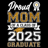 Proud Mom Of A Class Of 2025 Graduate Cooling Performance Crew T-Shirt