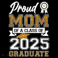 Proud Mom Of A Class Of 2025 Graduate Flatbill Hat