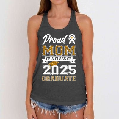 Proud Mom Of A Class Of 2025 Graduate Women's Knotted Racerback Tank