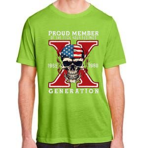 Proud Member Of The Fuck Your Feelings Gen X Horror Skull Gift Adult ChromaSoft Performance T-Shirt