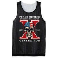 Proud Member Of The Fuck Your Feelings Gen X Horror Skull Gift Mesh Reversible Basketball Jersey Tank