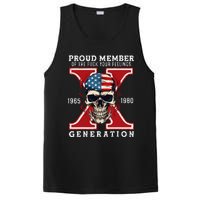 Proud Member Of The Fuck Your Feelings Gen X Horror Skull Gift PosiCharge Competitor Tank