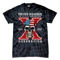 Proud Member Of The Fuck Your Feelings Gen X Horror Skull Gift Tie-Dye T-Shirt