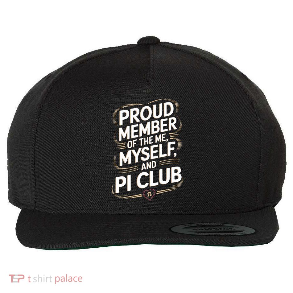 Proud Member Of The Me Myself And Pi Club Anti ValentineS Meaningful Gift Wool Snapback Cap