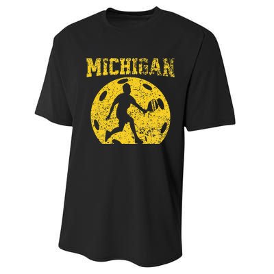 Pickleball Michigan Performance Sprint T-Shirt